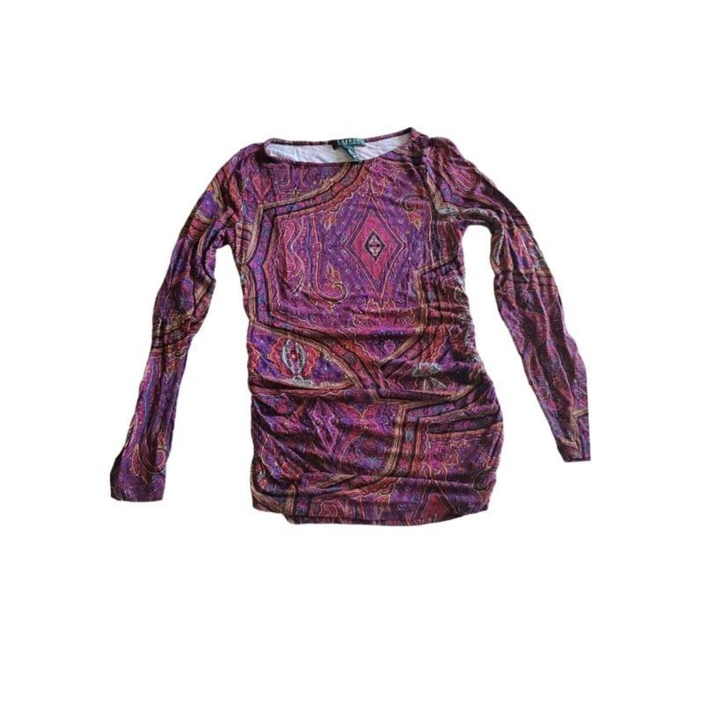 Lauren Ralph Lauren Paisley Print top size Small